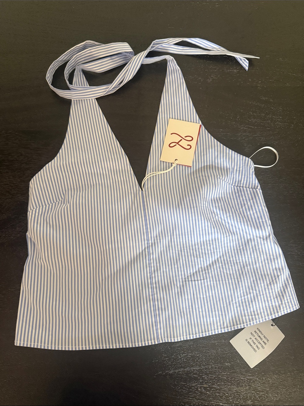 L’academie Skye Top in blue stripe - Picture 6 of 8